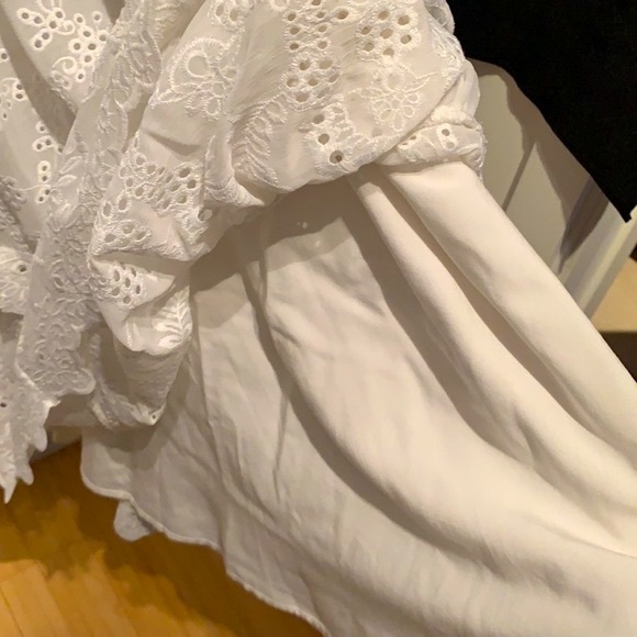 HM Maxi Dress White Lace Like New - Picture 6 of 7